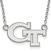 Sterling Silver Georgia Tech GT Small Necklace