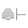 Sterling Silver Ohio State University Logo Post Earrings