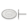 Sterling Silver University of Georgia G Small Post Earrings