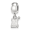 United States Naval Academy Tiny Dangle Bead Sterling Silver