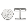 Sterling Silver Washington State University Round Logo Cuff Links