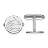 Vancouver Canucks Round Cuff Links Sterling Silver