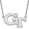 Sterling Silver Georgia Tech Logo Necklace