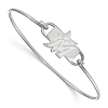 Sterling Silver Miami Marlins Wire Bangle Bracelet