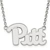 Sterling Silver University of Pittsburgh Pitt Pendant with 18in Chain