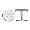 Sterling Silver United States Air Force Academy Round Cuff Links 
