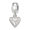 DePaul University Extra Small Dangle Bead Sterling Silver