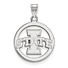 Iowa State University Circle Pendant Sterling Silver