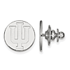 Sterling Silver Indiana University Logo Lapel Pin