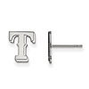 14k White Gold 1/2in Texas Rangers T Post Earrings