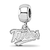 Sterling Silver Minnesota Twins Extra Small Dangle Bead
