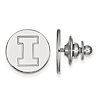 14kt White Gold University of Illinois Logo Lapel Pin