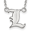 University of Louisville L Pendant Necklace Small Sterling Silver