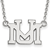 14k White Gold University of Montana UM Necklace 
