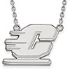 Central Michigan University Pendant on 18in Chain Sterling Silver