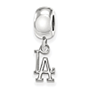 Sterling Silver Los Angeles Dodgers Dangle Bead Charm