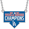 Sterling Silver Los Angeles Dodgers World Series 2020 Enamel Necklace