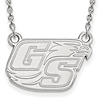 14k White Gold Georgia Southern University GS Small Necklace
