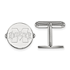 Mississippi State University Round Cuff Links Sterling Silver
