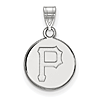 Sterling Silver Pittsburgh Pirates Logo Pendant 1/2in