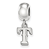 Sterling Silver Texas Rangers Extra Small Dangle Bead