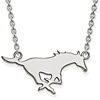 Southern Methodist University Mustang Necklace Sterling Silver