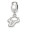 Sterling Silver University of South Florida Extra Small Dangle Bead