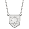 United States Military Academy Logo Necklace 3/4in 10k White Gold