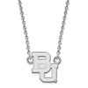 Sterling Silver Small Baylor University Bears Pendant with 18in Chain