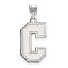 College of Charleston C Pendant 3/4in Sterling Silver