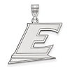 Eastern Kentucky University E Pendant 5/8in Sterling Silver