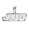 10k White Gold James Madison University JMU Pendant