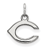 Sterling Silver 3/8in Cincinnati Reds C Logo Pendant