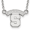 Syracuse University Pendant on Necklace Sterling Silver