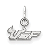 Sterling Silver University of South Florida USF Charm 1/4in