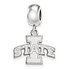Iowa State University Small Dangle Bead Sterling Silver