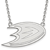 10k White Gold Anaheim Ducks Logo Necklace