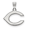 Sterling Silver 1/2in Cincinnati Reds C Pendant