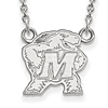 Sterling Silver Small University of Maryland Pendant with 18in Chain