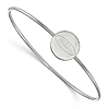Sterling Silver 8in Ole Miss Slip-on Bangle