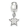 Sterling Silver Houston Astros Extra Small Dangle Bead