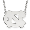 Silver University of North Carolina NC Pendant with 18in Chain