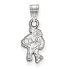 Iowa State University Cy Pendant 1/2in Sterling Silver
