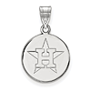 Sterling Silver 5/8in Houston Astros Logo Pendant