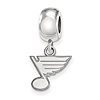 Sterling Silver St. Louis Blues Extra Small Dangle Bead