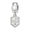 Los Angeles Kings Small Dangle Bead Sterling Silver