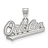 Sterling Silver 3/8in Baltimore Orioles Name Pendant