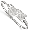 Sterling Silver 7in Detroit Red Wings Bangle Bracelet