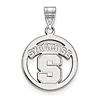 Syracuse University Circle Pendant Sterling Silver