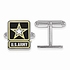 Sterling Silver United States Army Epoxy Cuff Links